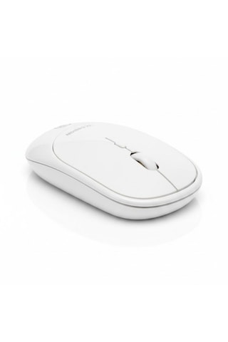 Beyaz Renkli Ergonomik Sessiz Kablosuz Mouse Usb Alıcılı, Ofis Ve Oyun İçin Konforlu Bilgisayar Fa -