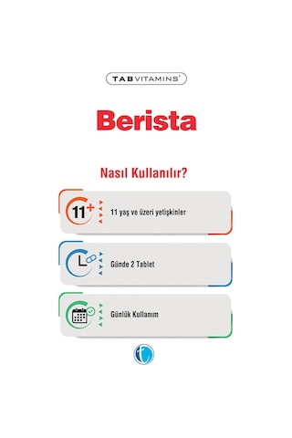 Tabvitamins Berista 60 Tablet Tanışma Paketi Shaker Hediyeli