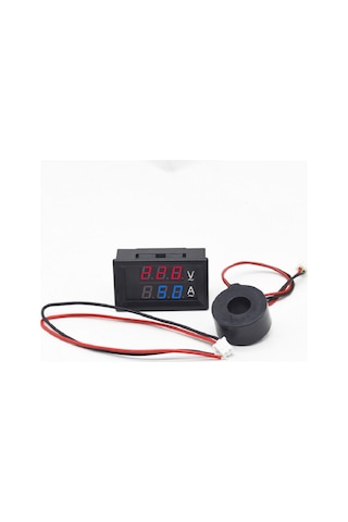 Dijital Trafolu Volt-Ampermetre 50-500V 0-50Amper