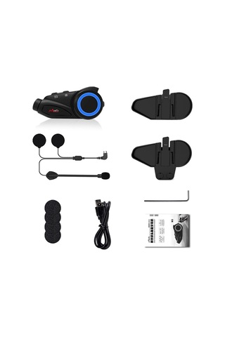 ElectroNaz Kask Bluetooth Kulaklık Motosiklet Maxto M3 Kameralı Intercom