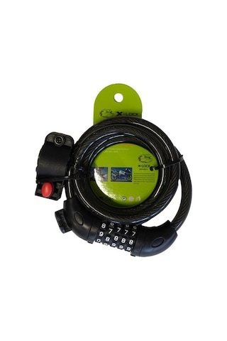 Tonyon Ty-566 10x1500 MM 5 Şifreli Bisiklet Halat Kilit Siyah