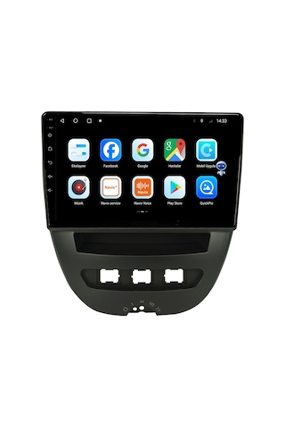 PEUGEOT 107 ANDROID 12 CARPLAY MULTİMEDYA EKRAN NAVİGASYON