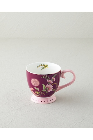 English Home Loly New Bone China Kupa 460 Ml Bordo Bordo