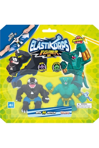Elastikorps Fighters İkili Paket 7 Cm Artik Vs Reptilor Goojitzu