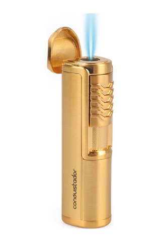 Conquistador Tek Torch Pürmüz Gold Metal Puro Çakmağı Cnq-030