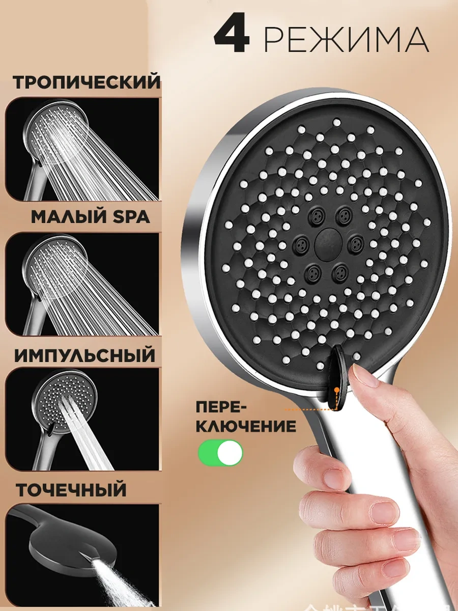 Menko Dört Modlu Duş Başlığı 443508052 Gri