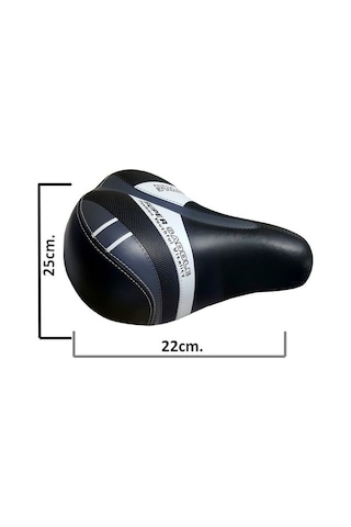 Geniş Yaylı Yumuşak Bisiklet Sele 25 x 22 CM - Çok Renkli