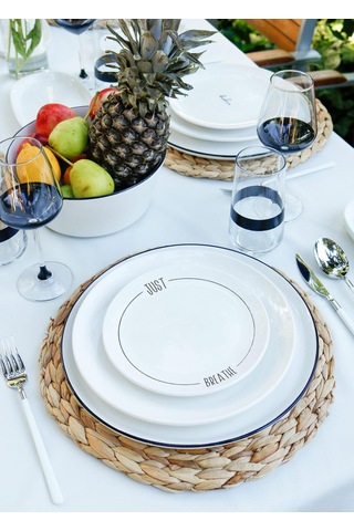 The Mia Daily Tunes Yemek Takımı 6 Kişilik 31 Parça Beyaz