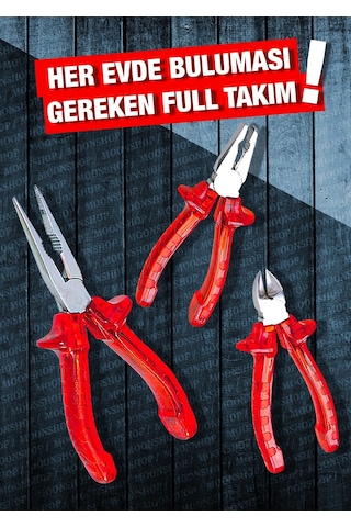 Moonshop Moonshop 3 Lü Pense Seti Tornavida Takımı Çekiç Makas Fa