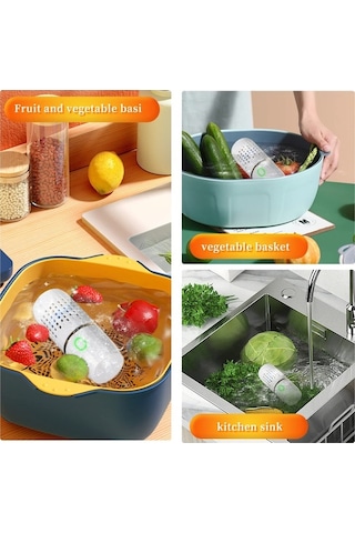 Ulzyvf Taşınabilir Meyve Sebze Temizleyici - Pestisit Giderici, Mutfak Ve Gıda İçin Pratik Çözüm Beyaz Beyaz