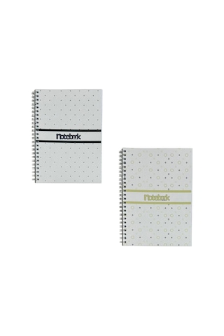 A5 Spiralli Puantiyeli Defter 40 Yaprak 4'lü Tamamı Çizgisiz