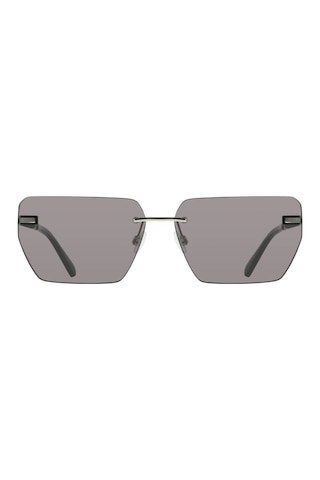 Calvin Klein Jeans Ckj 25207s 043 62 Unisex Geometrik Gümüş Metal Güneş Gözlüğü Gri