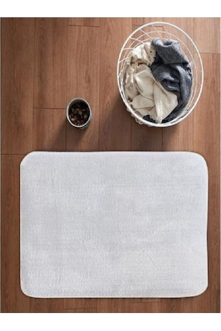 Puffy Banyo Paspas 40 X 60 Beyaz Beyaz