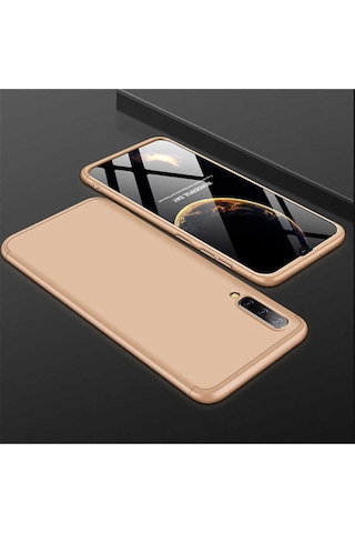 Galaxy A50 Kılıf Zore Ays Kapak Gold