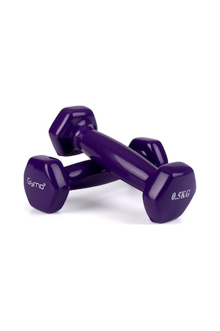 Gymo Hex Shape Vinil Dambıl 2x500g Mor