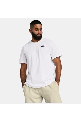Under Armour Ua Hw Lc Patch Ss Erkek T-shirt-29638 Beyaz
