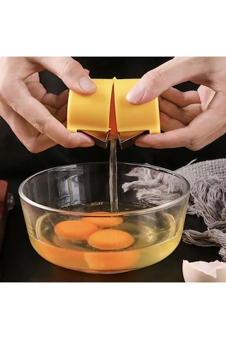 Qerhome Pratik Yumurta Kabuğu Kırıcı, Haşlanmış Yumurta Kabuğu Kırıcı, Yumurta Sarısı Ayırma Aparatı Renkli