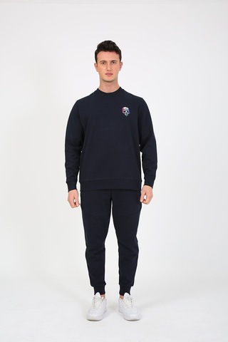 Esqudo Skull Erkek Sweatshirt ESWTP0001  Lacivert L