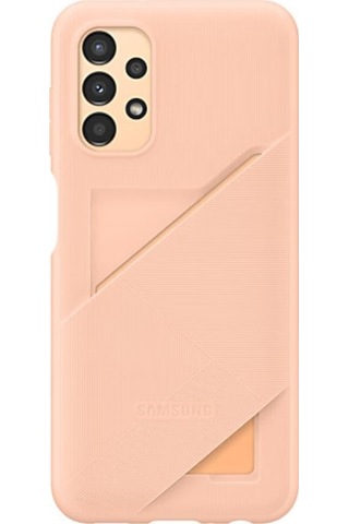 Samsung Uyumlu A13 Kart Yuvalı Kılıf Şeftali Ef-oa135tpegww