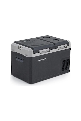 Tecnopoint Çift Kapaklı 30 Litre Taşınabilir Araç Buzdolabı 12v/24v/220v Uyumlu