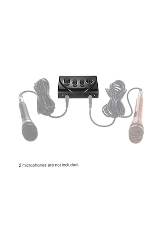 Besthome1 Karaoké Mikseri N-3 Siyah - Ev/sahne/ktv - Karışım/reverb - 100-240v Şarj