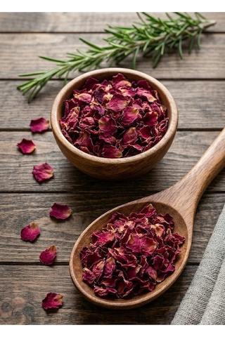 Gül Çayı 100g, Kurutulmuş Gül Yaprakları, Dried Edible Rose Petals, Doğal Ve Katkısız