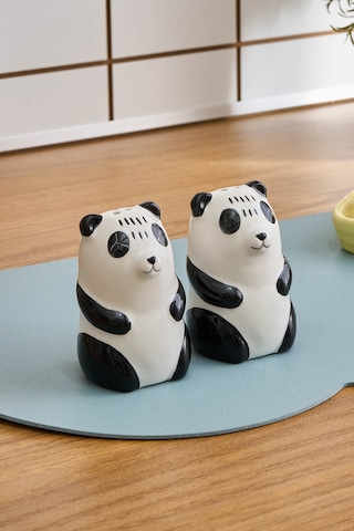 Karaca Panda Tuzluk Ve Biberlik Beyaz Beyaz