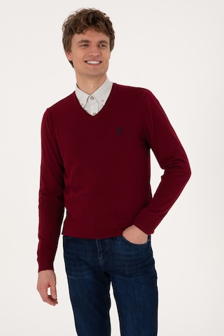 U.S. Polo Assn. Erkek Bordo Basic Kazak 50288881-VR014