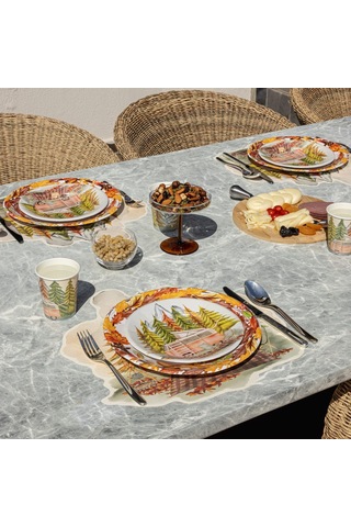 Hippi Kağıt Bardak Altlığı 10 Cm 12'li Paket Beyaz