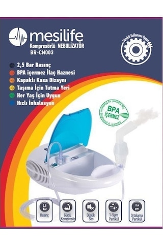 Mesilife BR-CN003 Kompresörlü Nebulizatör