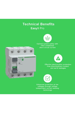 Şarj İstasyonları İçin Schneider Kaçak Akım Rölesi 11 Kw