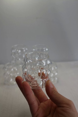 Mir 6'lı Üzüm Kahve Yanı Bardak Şeffaf