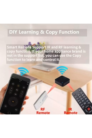 Tuya Akıllı Wifi Destekli+ Rf+Ir+ Uzaktan Kumanda
