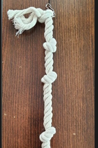 Papağan Kuş Stres Halatı 40 Cm Kuş Kafesi Aksesuarı
