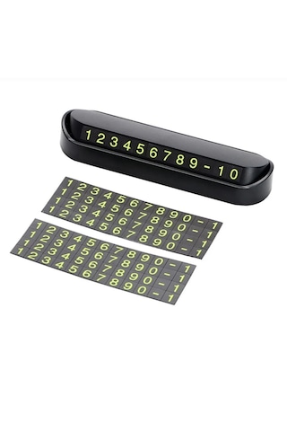 Point Araç Içi Park Telefon Numarası Fosforlu Numaratör Oto Cam Kartı