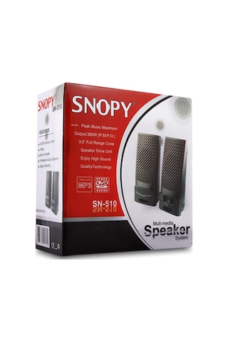 Snopy Sn-510 2.0 Siyah Usb Speaker