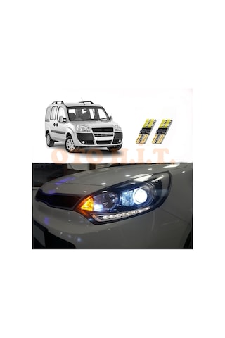 Fiat Doblo D2 05-10 Uyumlu Park Ampulü Beyaz Led Aydınlatma Ampulü Canbus'li
