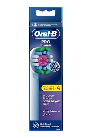 Oral-b 3d White X-filament Şarjlı Diş Fırçası Yedek Başlığı 4 Adet