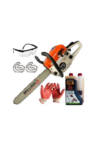 Millian Mln-tt6200set 62 Cc Benzinli Ağaç Kesme Hızar Testeresi