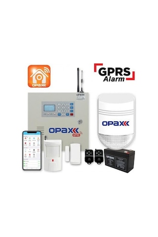 Opax-2646 Gprs Alarm Paneli & Bgr-10 Kablolu Sirenli Full Set