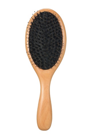 Yifomall Doğal Ahşap Domuz Kılı Saç Fırçası: Saç Bakımı Ve Masaj İçin Ergonomik Tasarım