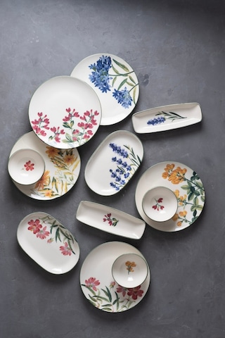 Tabak Evi Porselen New Flower Garden Kahvaltı Takımı 6 Kişilik 14 Parça Tvl14kahprs1109 Çok Renkli