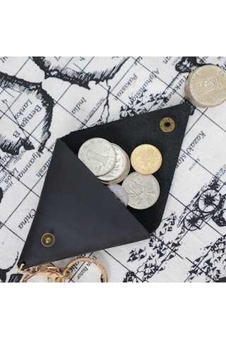 Trendooze 18l-102 Eski Parça Mini Bozuk Cüzdan El Yapımı Kahve Renk Kahverengi Kahverengi