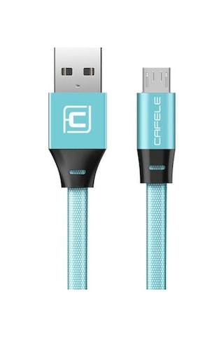 Micro Usb Flat Fiber Örgülü 2.4a Şarj Ve Data Kablosu