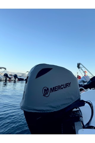 Tekne Motor Kılıfı Dıştan Takma Marin Deri Mercury 60 Hp