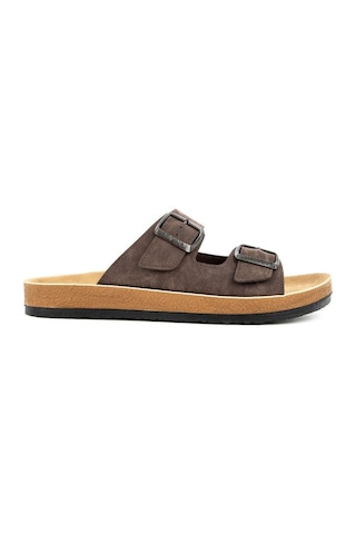 Muya Allen 31330-004 Anatomik Taban Erkek Terlik Kahve 40-45 Kahverengi