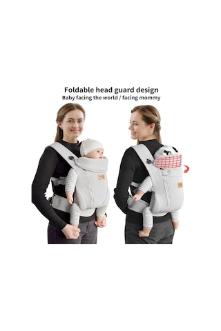Vr Babies Vrbabies Doğumdan Itibaren Yeni Doğanlar Için Bebek Taşıyıcı, Ergonomik, Ayarlanabilir Kemerli Portbebe