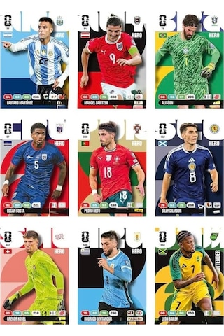 Dünya Kupası Fıfa 2026 Panini Adrenalyn Xl Koleksiyon Kartı Booster 1 Paket 8 Kart