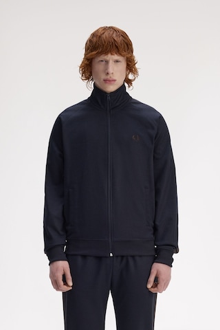 Fred Perry J5557 Contrast Tape Track Erkek Ceket Lacivert