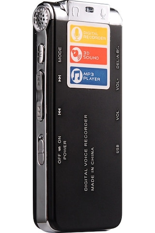 Monyee 16gb Usb Şarj Edilebilir Yüksek Kaliteli Dijital Ses Kaydedici - Dsp Gürültü Azaltma, Mp3 Çalar, Taşınabilir